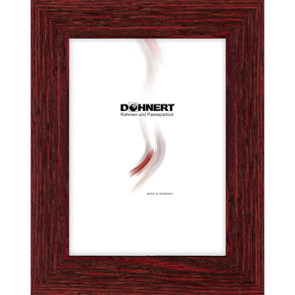 Holzrahmen 30851, rot-natur