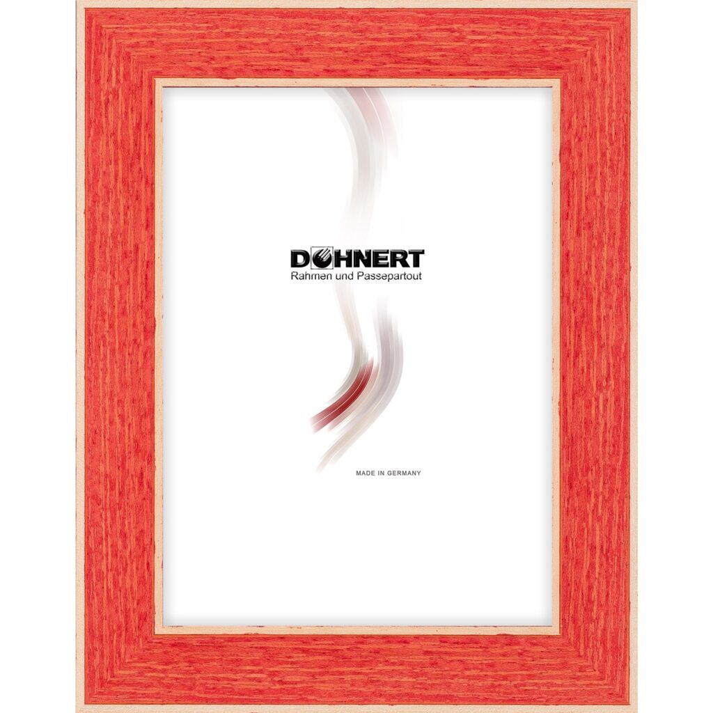 Holzrahmen 31651, rot-natur