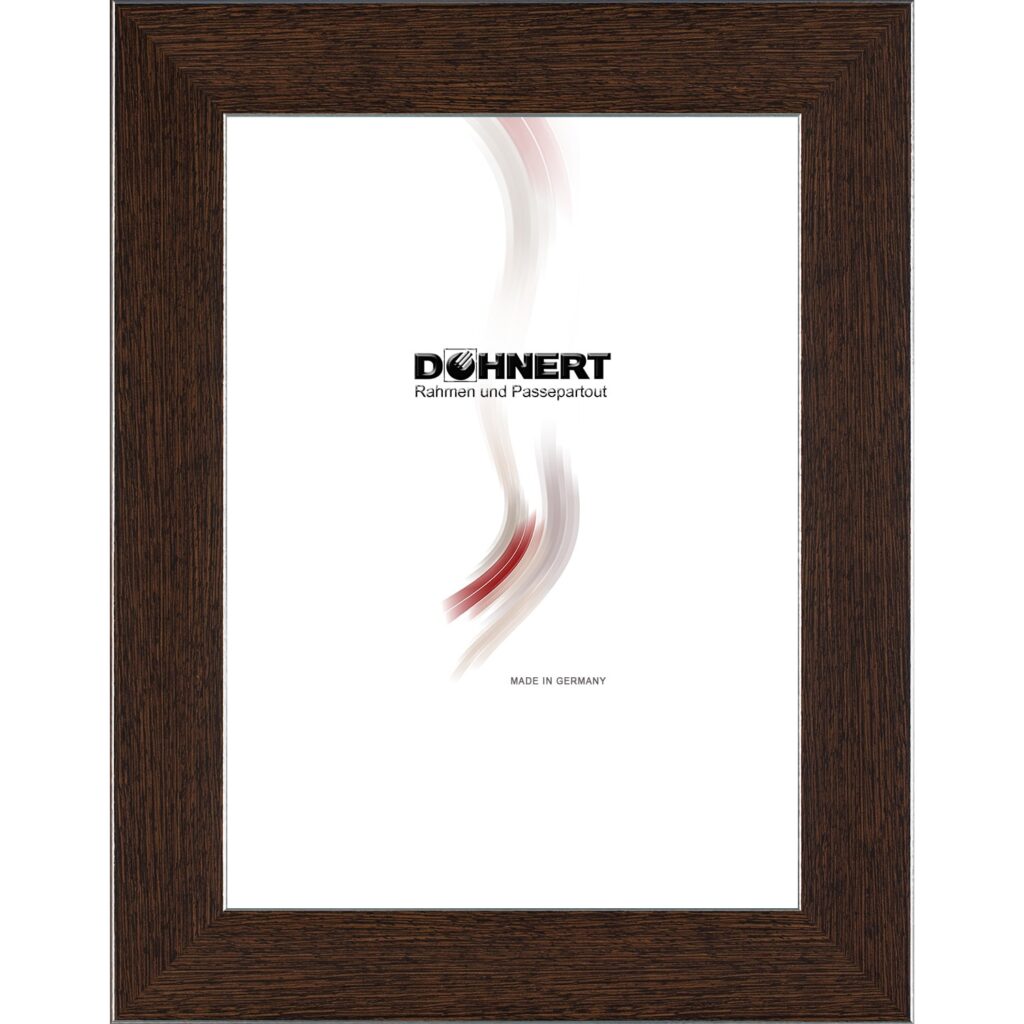 Kunststoffrahmen 31701, dunkelbraun-silber