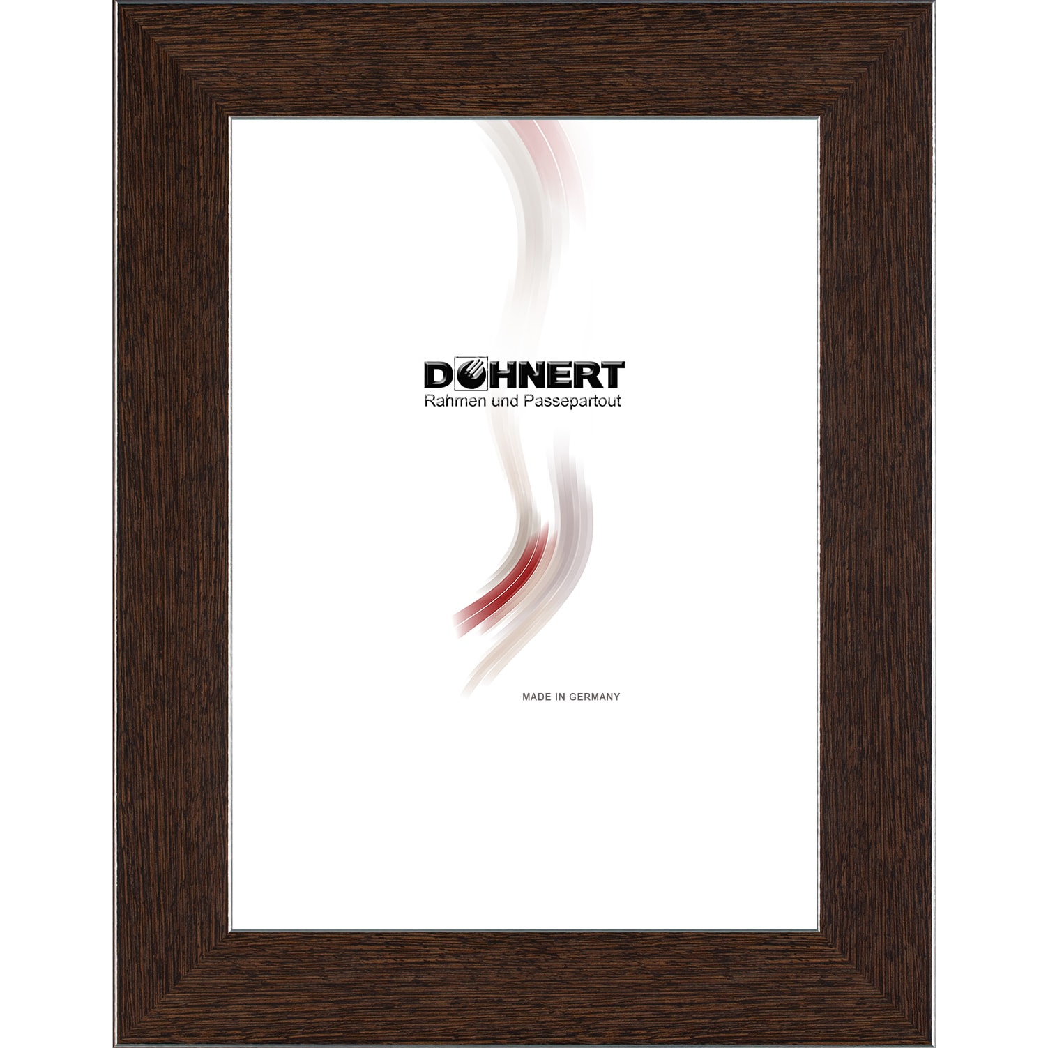 Kunststoffrahmen 31701, dunkelbraun-silber
