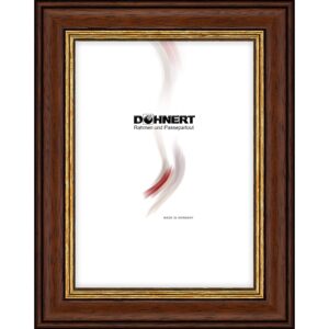 Holzrahmen 32001, nussbraun-gold