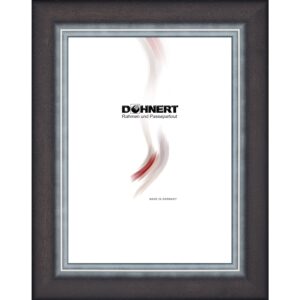 Holzrahmen 32212, grau-schwarz, matt