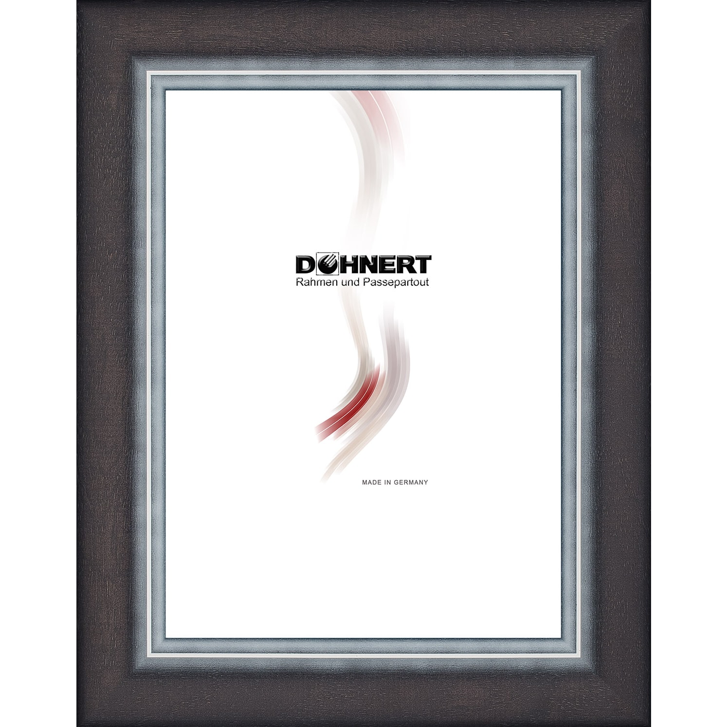 Holzrahmen 32212, grau-schwarz, matt