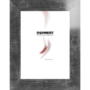 MDF-Rahmen 32764 ‚Prag‘, schwarz-silber