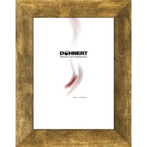 MDF-Rahmen 32766 ‚Prag‘, schwarz-altgold