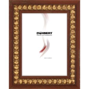 Holzrahmen 37500, rotbraun-gold