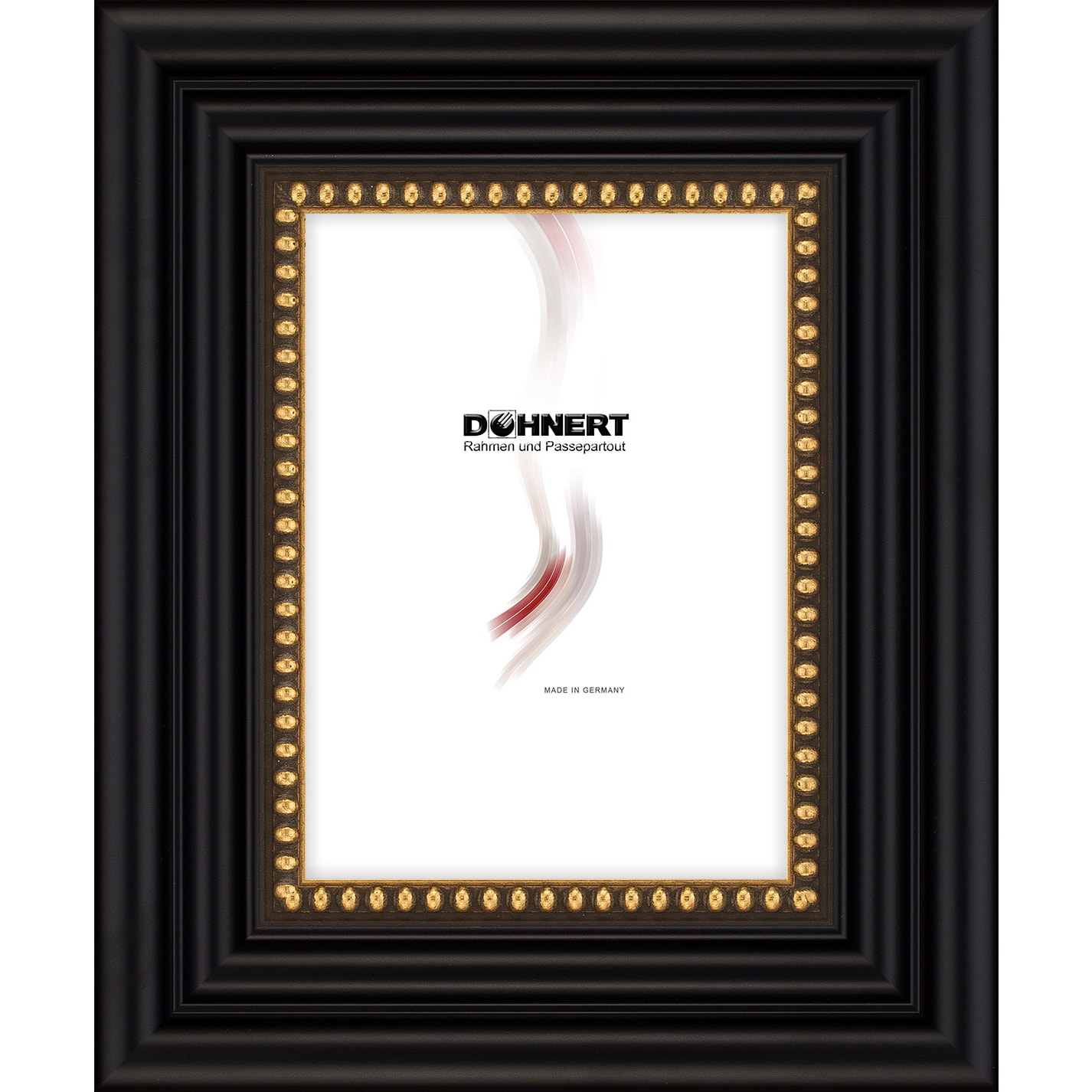 Holzrahmen 55312, tiefschwarz-gold