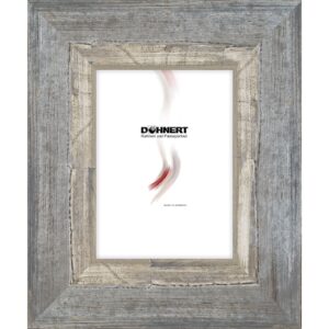Holzrahmen 60562, dunkelgrau-wei&szlig;-silber