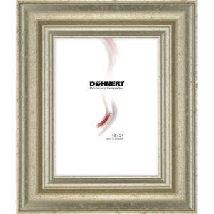 Holzrahmen 70362 ‚Porto‘, silber strukturiert, gl&auml;nzend