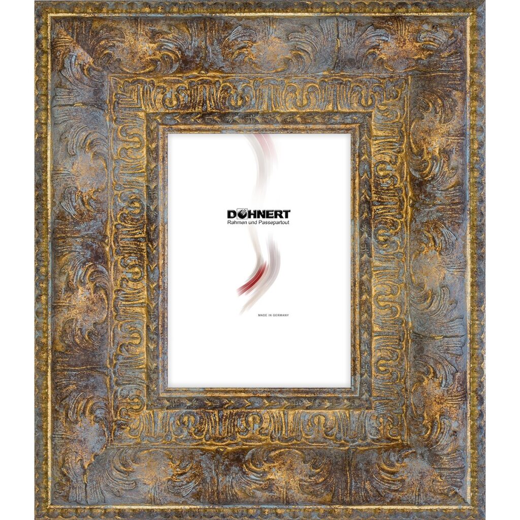 Holzrahmen 81463, gold oxidiert