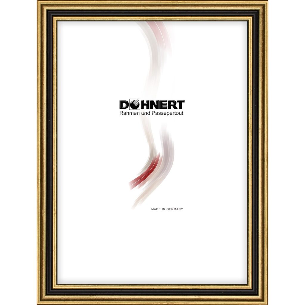 Holzrahmen 12512, gold-schwarz