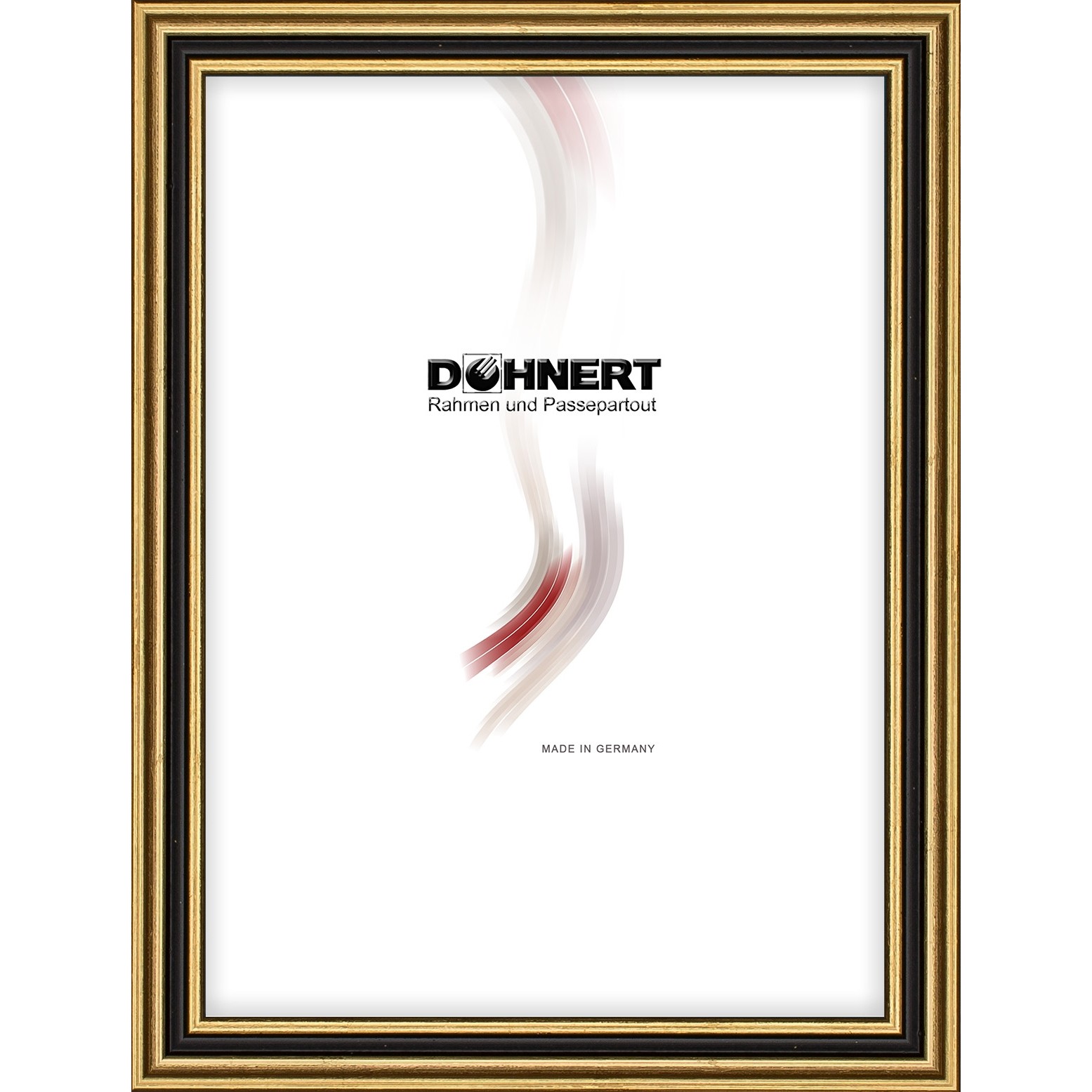 Holzrahmen 12512, gold-schwarz