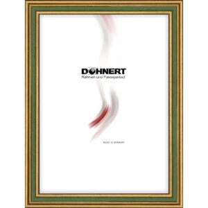 Holzrahmen 12552, gold-grün