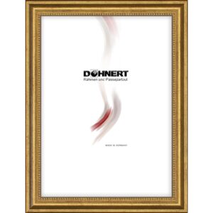 Holzrahmen 12963, gold mit Perlenkante