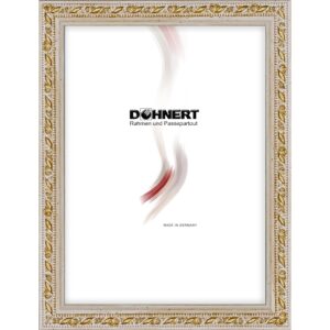 Holzrahmen 13013, wei&szlig;-gold