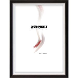 Holzrahmen 14962, schwarz-silber