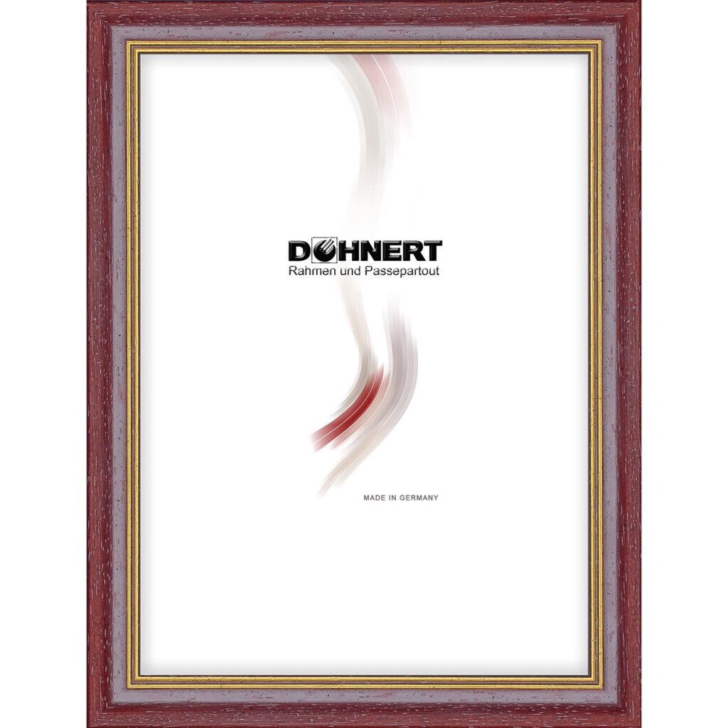 Holzrahmen 16751, rot-gold