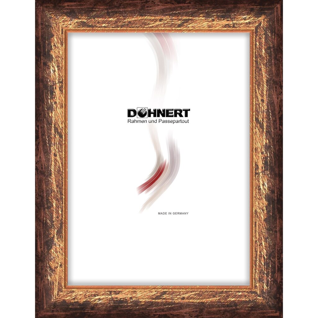 Holzrahmen 20251, rot-gold, schraffiert