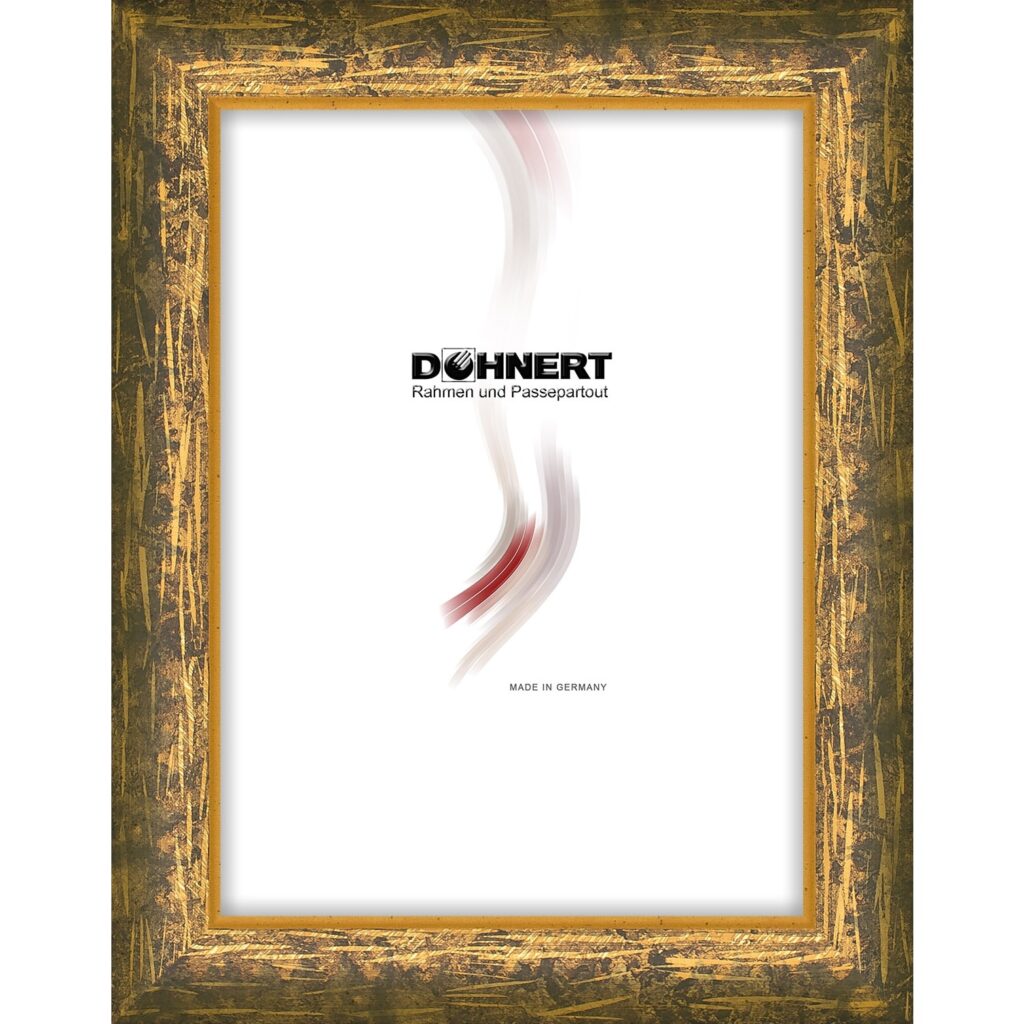 Holzrahmen 20254, gelb-gold, schraffiert