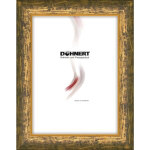 Holzrahmen 20254, gelb-gold, schraffiert