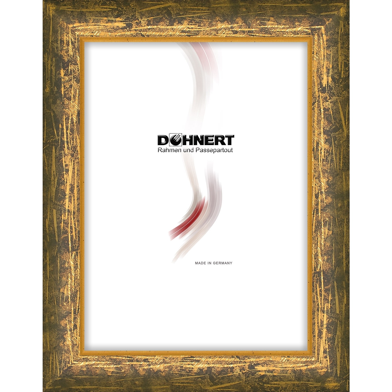 Holzrahmen 20254, gelb-gold, schraffiert