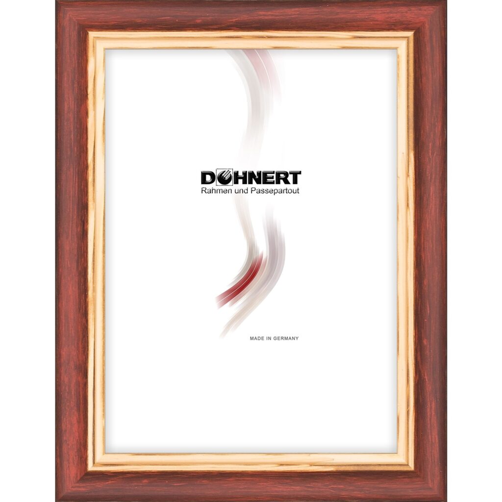 Holzrahmen 21151, rot-natur