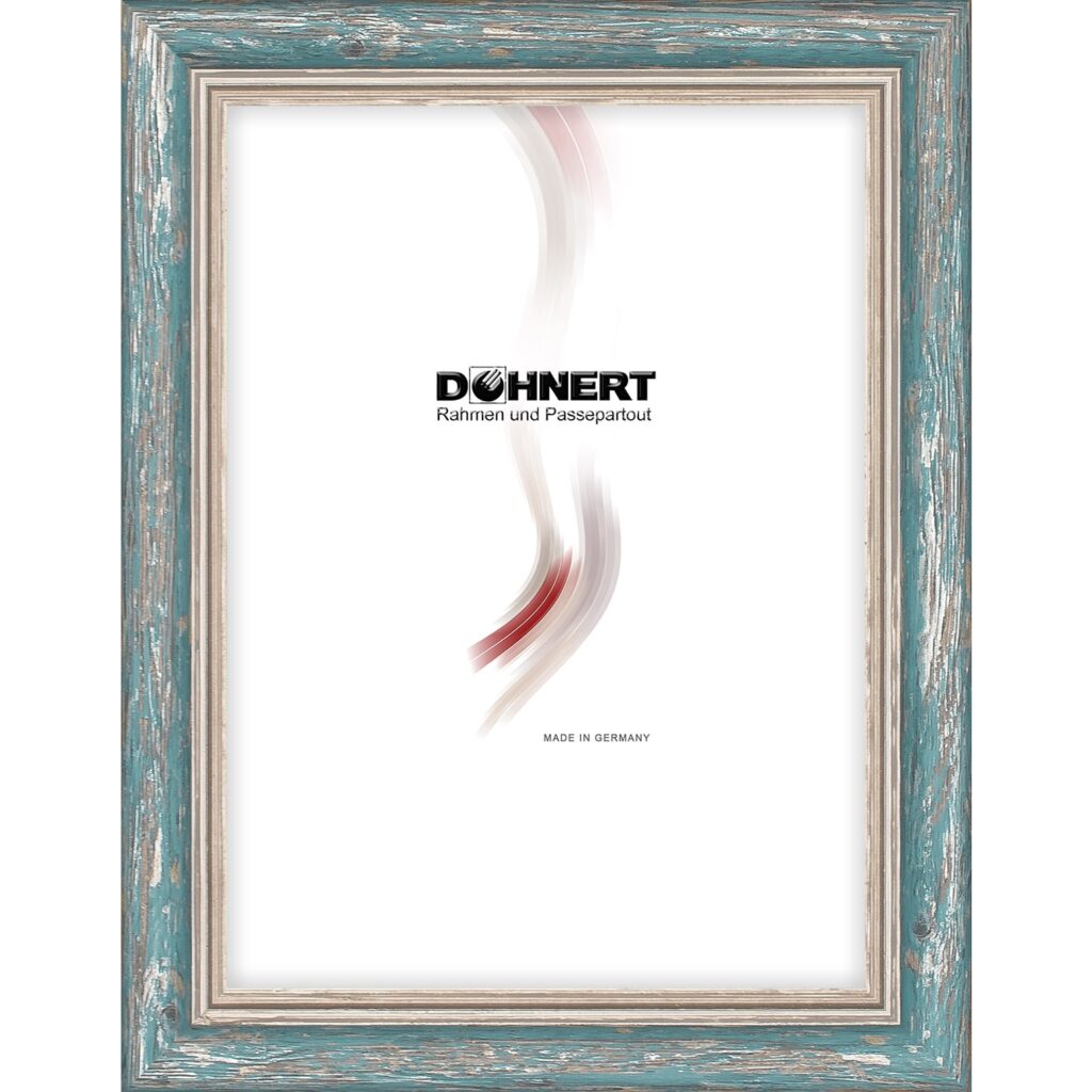 Holzrahmen 21153, blau-silber-braun