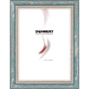 Holzrahmen 21153, blau-silber-braun