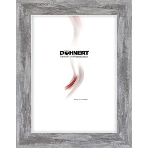 Holzrahmen 21325, hellgrau mit Silberkante