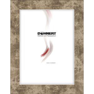 Holzrahmen 21380, schlamm mit Silberkante