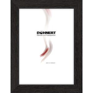 Holzrahmen 21715, schwarz, offenporig