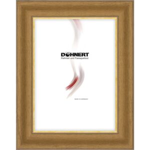 Holzrahmen 22404, hellbraun mit Goldkante