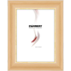 Holzrahmen 22411, natur mit Goldkante
