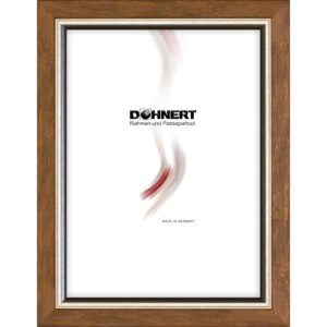 Holzrahmen 25258, orange mit Silberkante