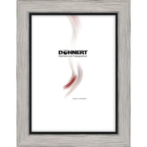 Holzrahmen 26362, mattsilber-schwarz