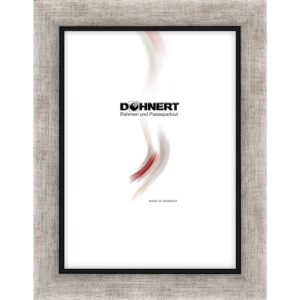 Holzrahmen 26367, altsilber-schwarz