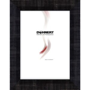 Holzrahmen 28612, schwarz-ocker