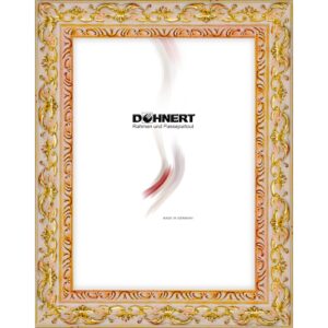 Holzrahmen 30751, weiß-gold-rot