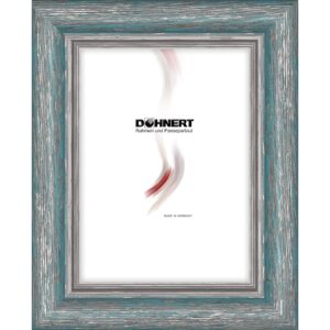 Holzrahmen 34953, blau-silber-braun