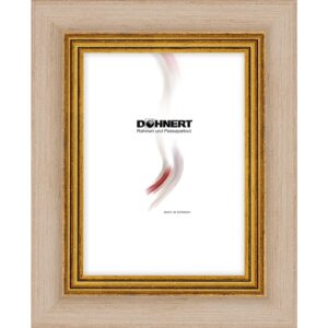 Holzrahmen 40314, weiss-gold