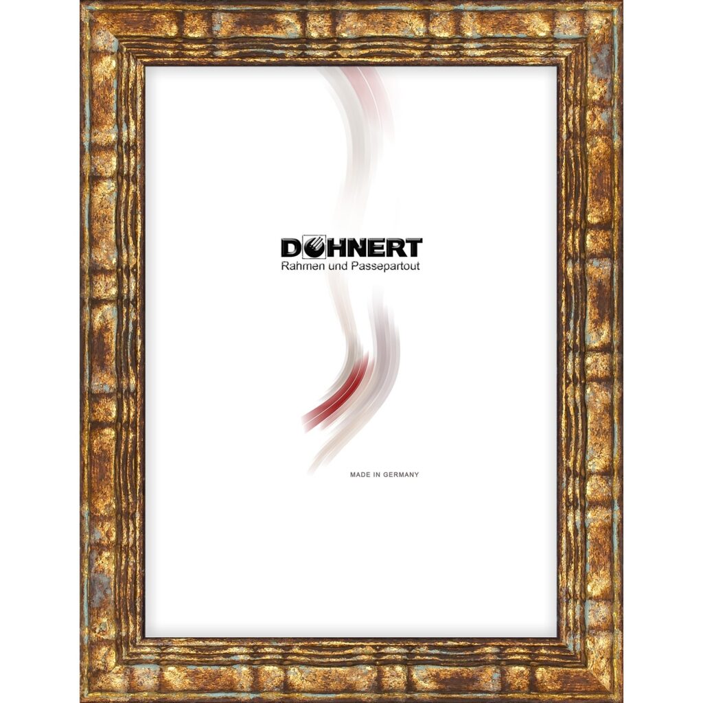 Holzrahmen 40468, gold-oxidiert