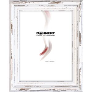 Holzbilderrahmen 99071, weiß-braun