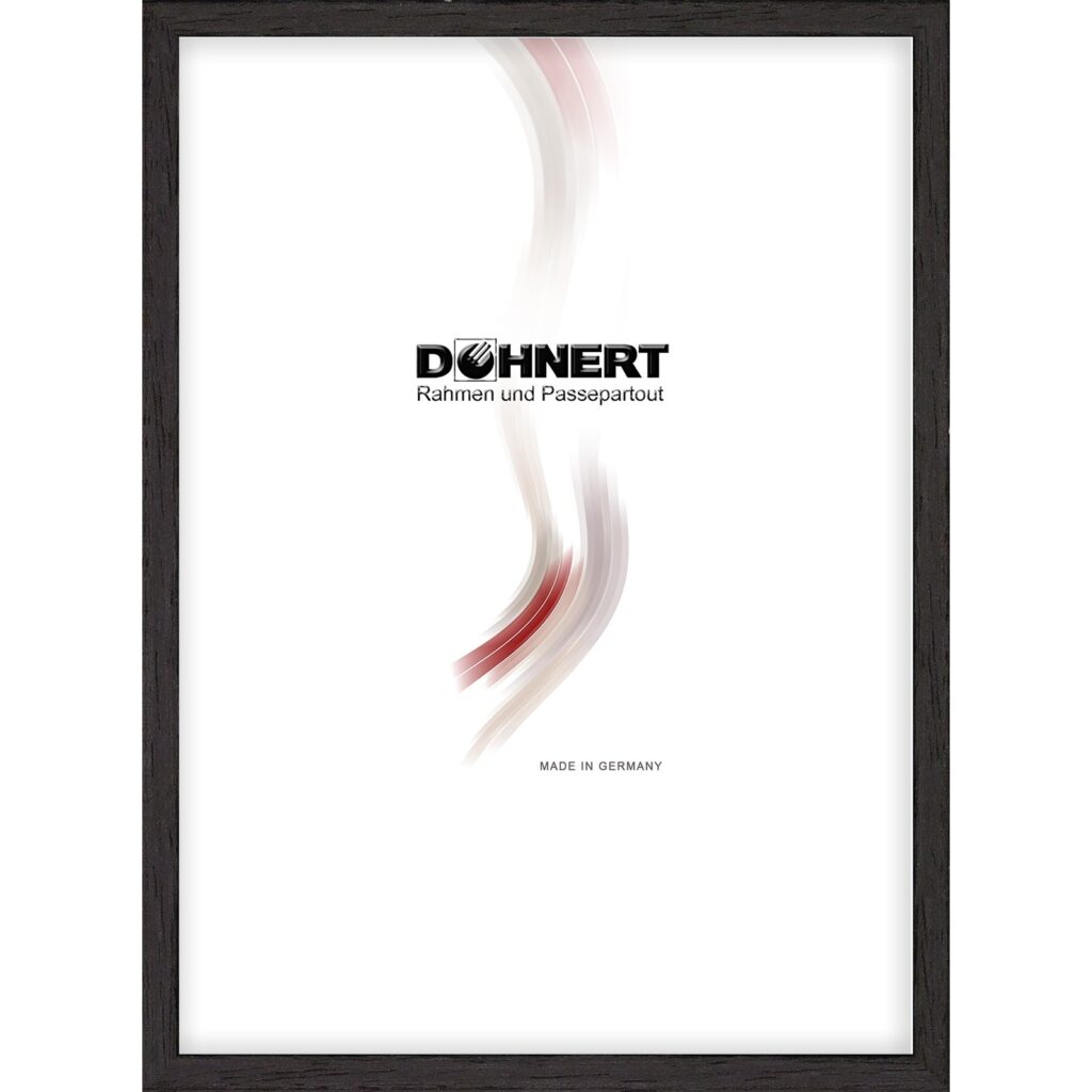 Aluminiumrahmen M0821A12, schwarz, furniert
