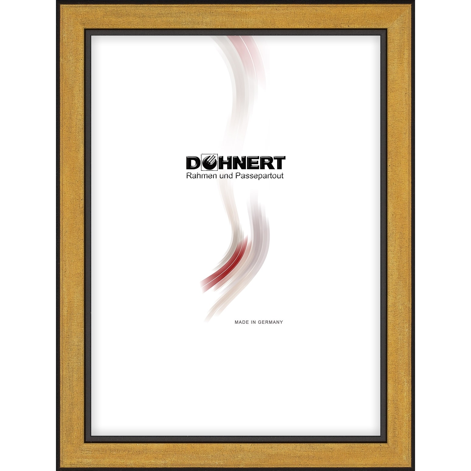Holzrahmen M1723A63, schwarz-gold