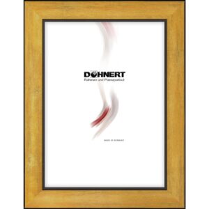 Holzrahmen M2540A63, schwarz-gold