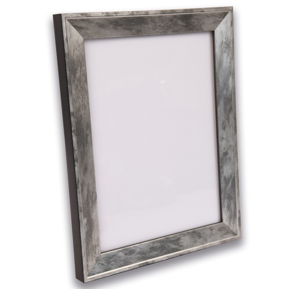 Holzrahmen L277H, silber mit schwarzer Innen- und Außenkante – Bild 4