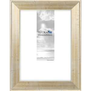 Holzrahmen L288H, champagner-gold mit schwarzer Innen- und Außenkante