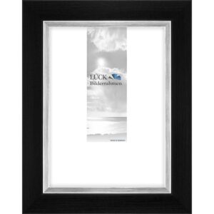 Holzbilderrahmen L406H 'Friedberg', schwarz