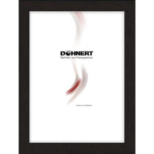 Holzrahmen M1525A15, schwarz, offenporig