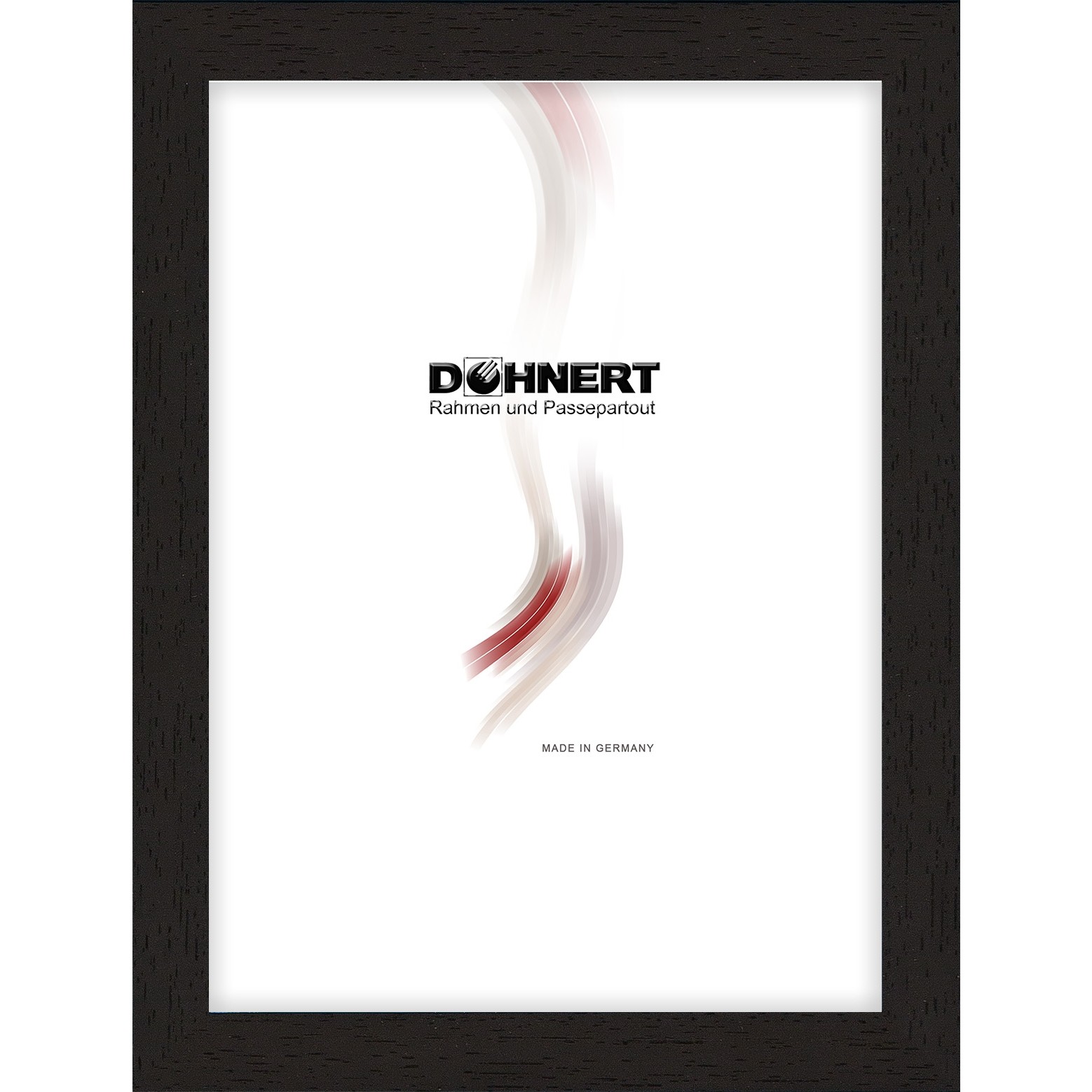 Holzrahmen M1525A15, schwarz, offenporig